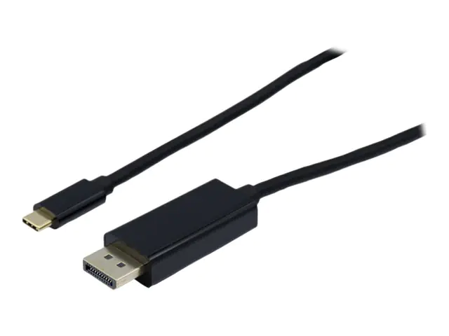 exertis Connect - USB-/DisplayPort-Kabel - DisplayPort (M) zu 24 pin USB-C (M) - DisplayPort 1.4 - 2 m - 8K Unterstützung, DP Alt Modus-Support - Schwarz