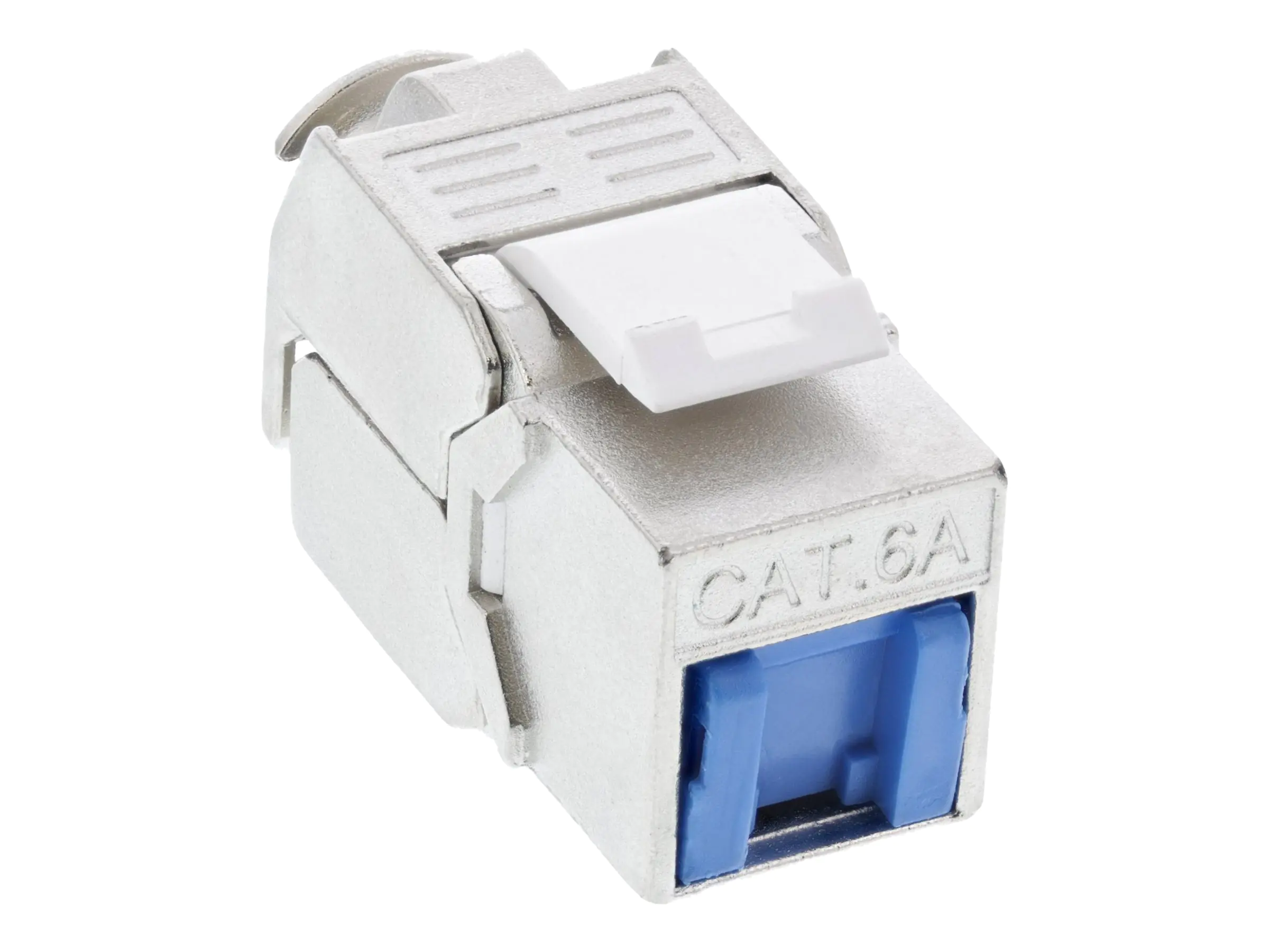 InLine - Modulare Eingabe - mit Staubschutz in Blau - CAT 6 - STP - RJ-45
