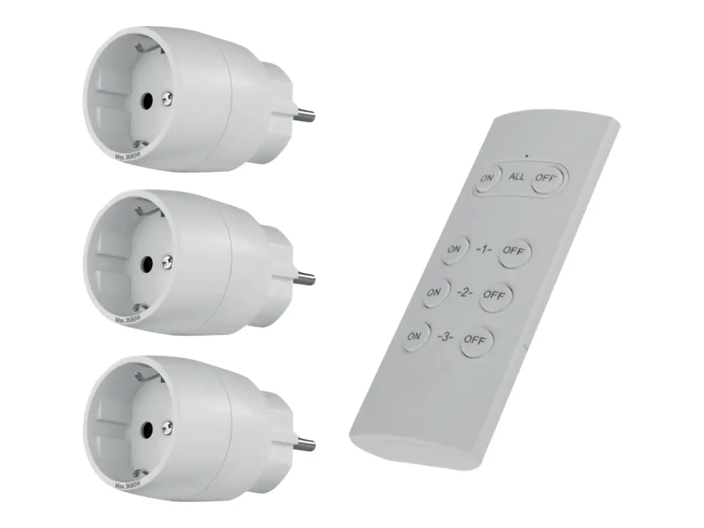 REV - Smartplug-Kit - kompakt - kabellos - 433.05 - 434.79 MHz - weiß