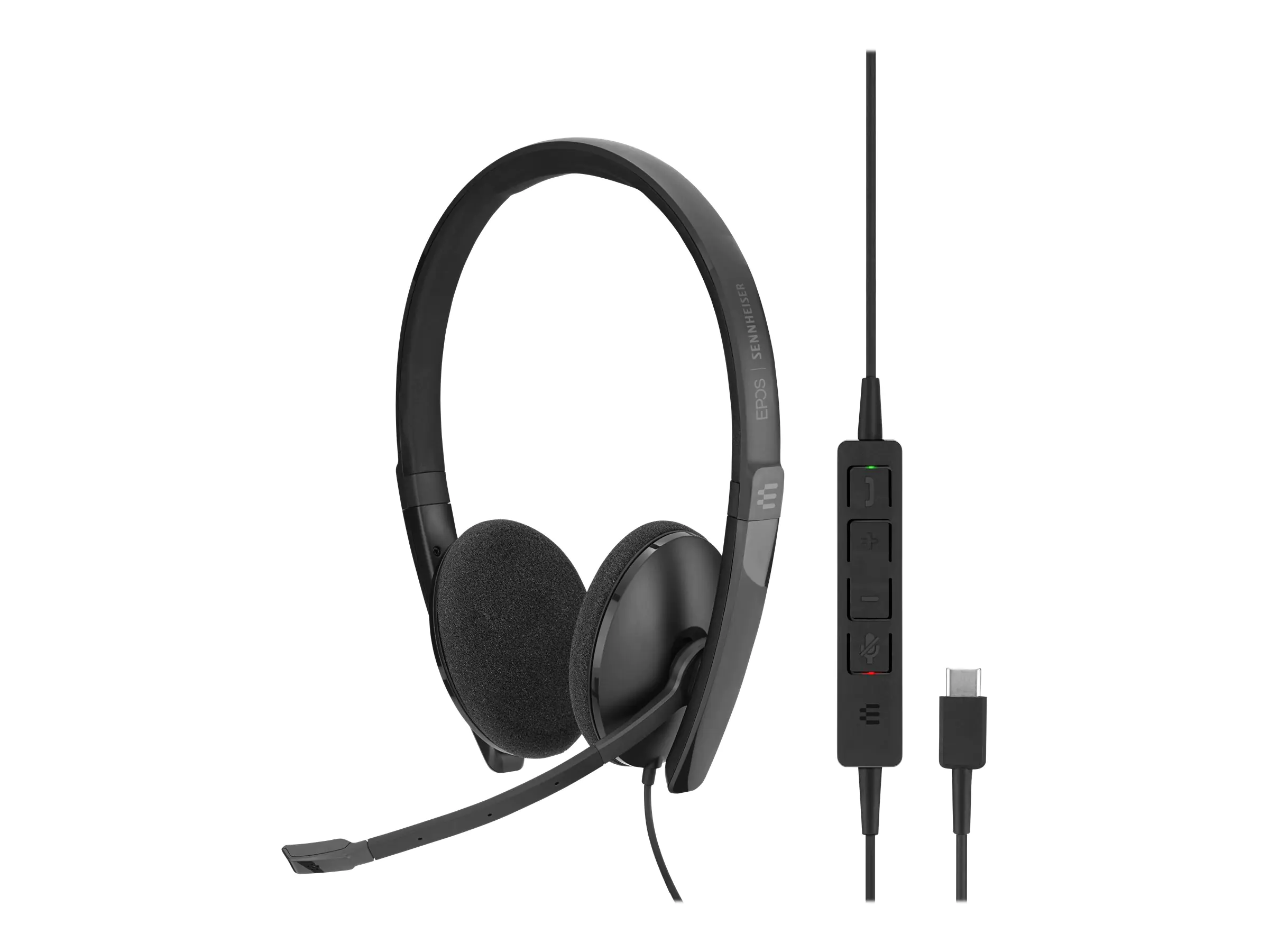 Epos ADAPT SC 160 USB-C - SC 100 series - Headset - On-Ear - kabelgebunden - USB-C - Schwarz - Zertifiziert für Skype für Unternehmen