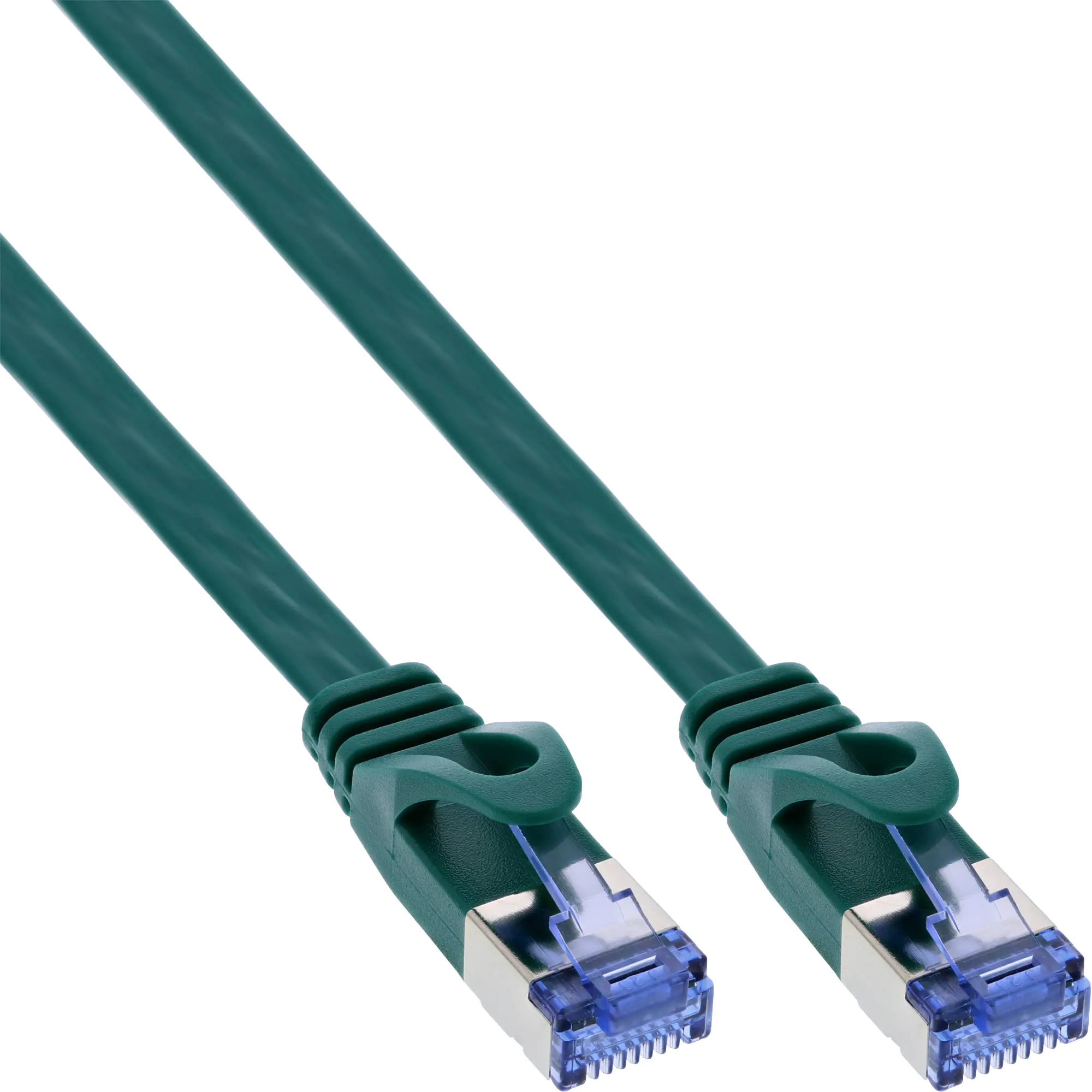 InLine - Patch-Kabel - RJ-45 (M) zu RJ-45 (M) - 3 m - U/FTP, PiMF - CAT 6a - geformt, flach - grün InLine - Patch-Kabel - RJ-45 (M) zu RJ-45 (M) - 3 m - U/FTP, PiMF - CAT 6a - geformt, flach - grün