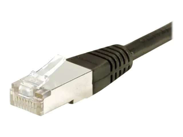 Dexlan - Patch-Kabel - RJ-45 (M) zu RJ-45 (M) - 15 m - S/FTP - CAT 6a - Schwarz