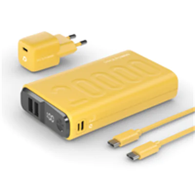 Realpower Powerbank PB-20000 Power Pack Gelb