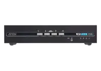 ATEN Secure CS1144DP4 - KVM-/Audio-Switch - DisplayPort, Dual Display, konform mit PSD PP v4.0, USB - 4 x KVM/Audio - 1 lokaler Benutzer - Desktop