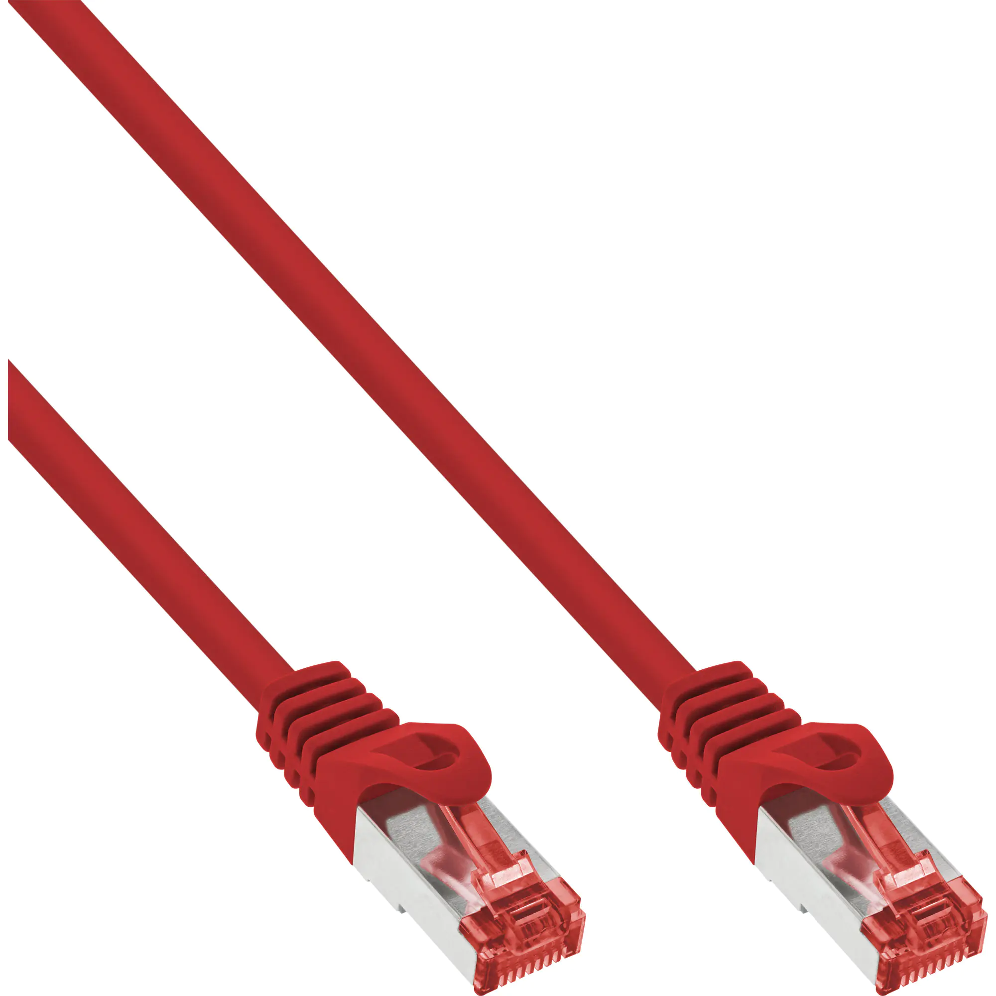 InLine - Patch-Kabel - RJ-45 (M) bis RJ-45 (M) - 1.5 m - SFTP, PiMF - CAT 6 - geformt, ohne Haken - Rot InLine - Patch-Kabel - RJ-45 (M) bis RJ-45 (M) - 1.5 m - SFTP, PiMF - CAT 6 - geformt, ohne Haken - Rot