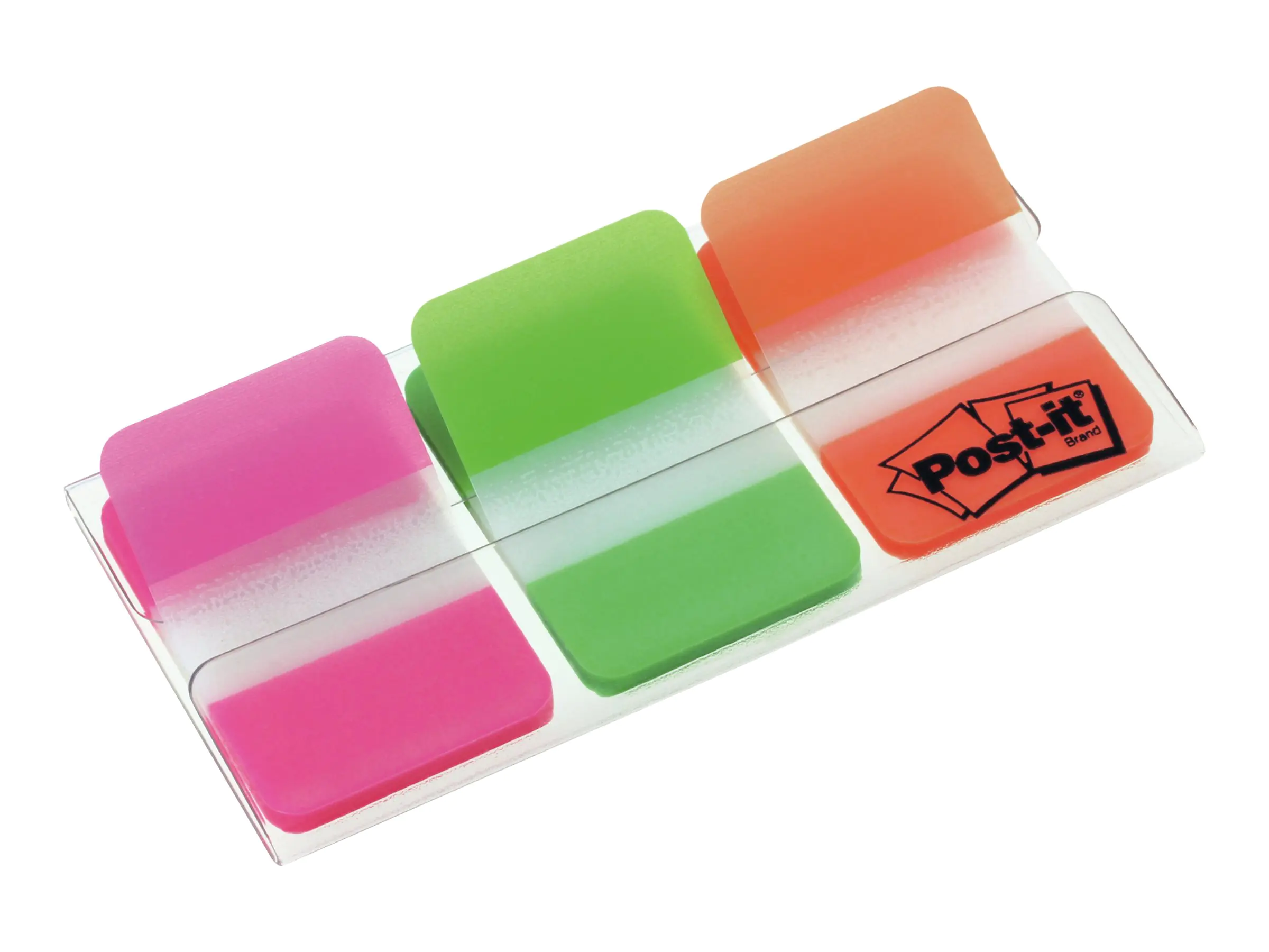 3M Post-it Index 686-PGO - Haftstreifen mit Spender - 25.4 x 38.1 mm - 66 Blatt (3 x 22)