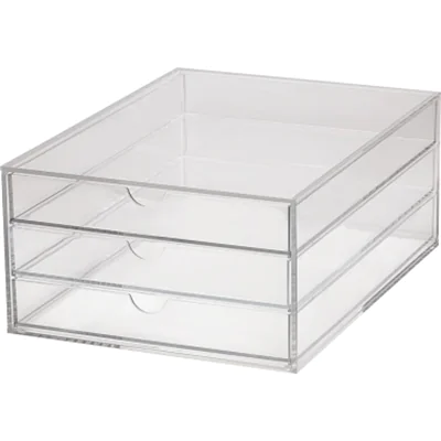 MAUL Schubladenbox Acryl 3 Schubladen DIN A4 Acryl Gehäusefarbe: glasklar Farbe der Schublade: glasklar MAUL Schubladenbox Acryl 3 Schubladen DIN A4 Acryl Gehäusefarbe: glasklar Farbe der Schublade: glasklar