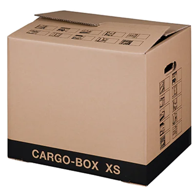 smartboxpro Umzugskarton Cargo Box 45,5 x 38 x 34,5 cm (B x H x T) 25kg Wellkarton braun