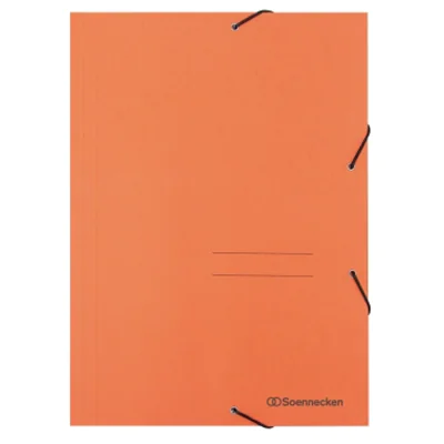 Soennecken Eckspanner 1475 DIN A4 3Klappen und Gummizug orange