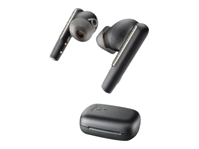 Poly Voyager Free 60+ - True Wireless-Kopfhörer mit Mikrofon - im Ohr - Bluetooth - aktive Rauschunterdrückung - Carbon Black