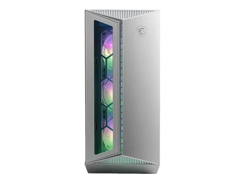 MSI MPG GUNGNIR 110R - Mid tower - ATX - Seitenteil mit Fenster (gehärtetes Glas) - keine Spannungsversorgung (ATX) - weiß - USB/Audio