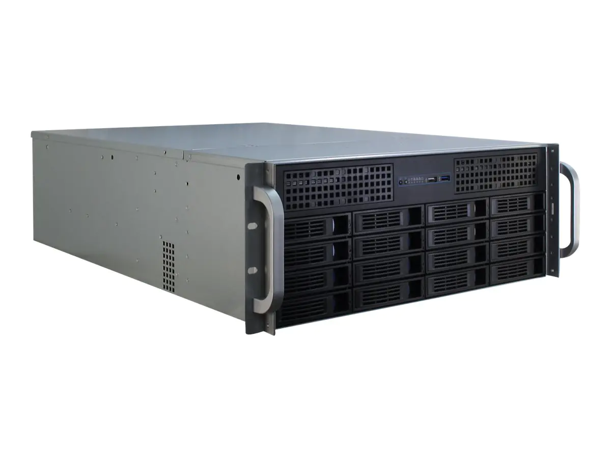 Inter-Tech IPC 4U-4416 - Rack-Montage - 4U - erweitertes ATX / SSI EEB - ohne Netzteil (ATX) - USB