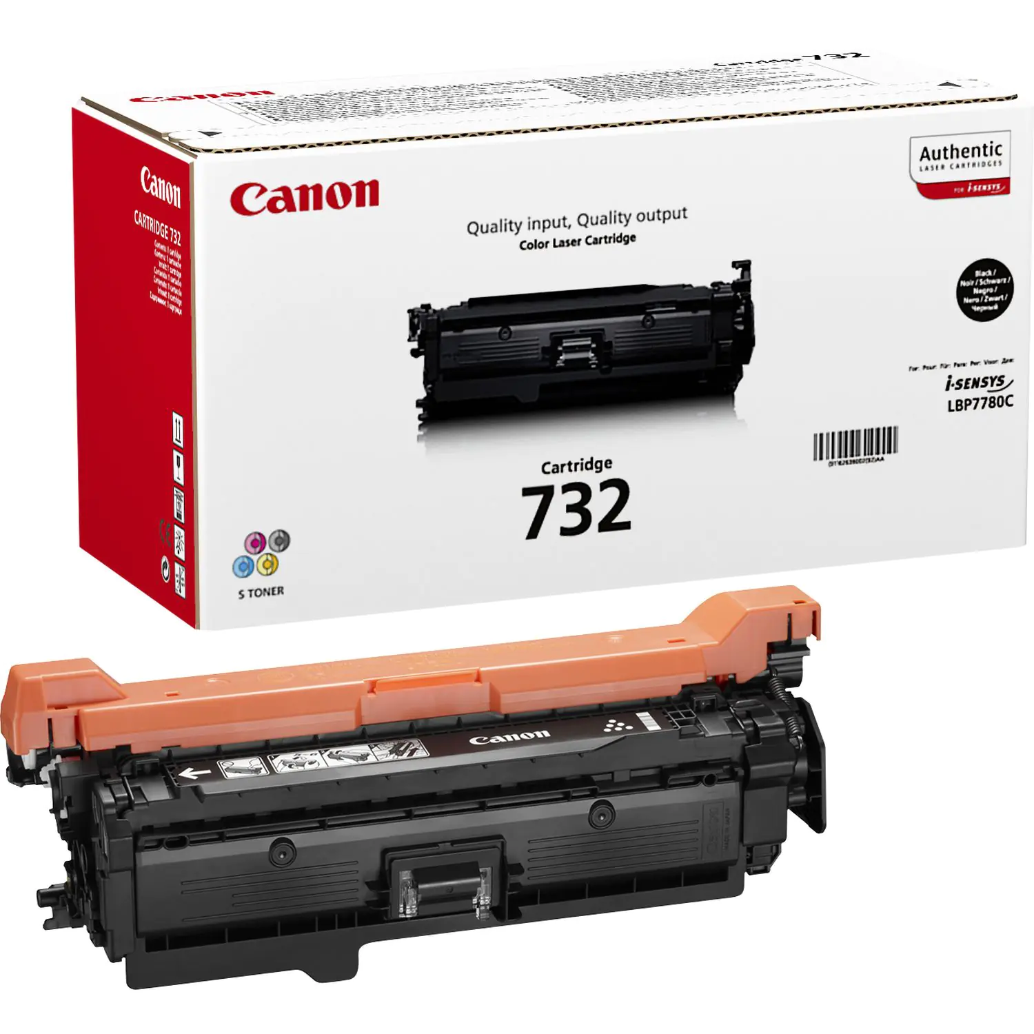 Canon 732 BK - Schwarz - Original - Tonerpatrone - für i-SENSYS LBP7780Cx Canon 732 BK - Schwarz - Original - Tonerpatrone - für i-SENSYS LBP7780Cx