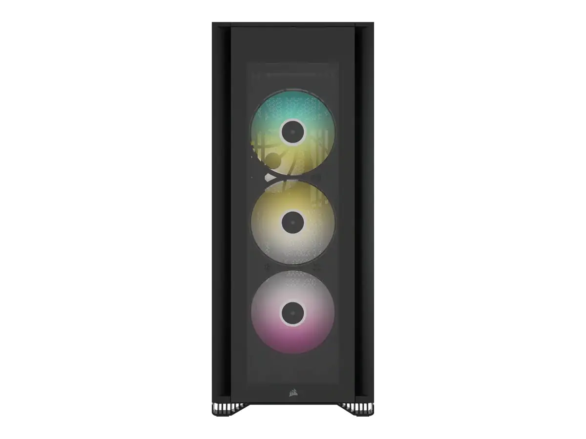 CORSAIR iCUE 7000X RGB - FT - E-ATX - Seitenteil mit Fenster (gehärtetes Glas) - keine Spannungsversorgung (ATX) - Schwarz - USB/Audio