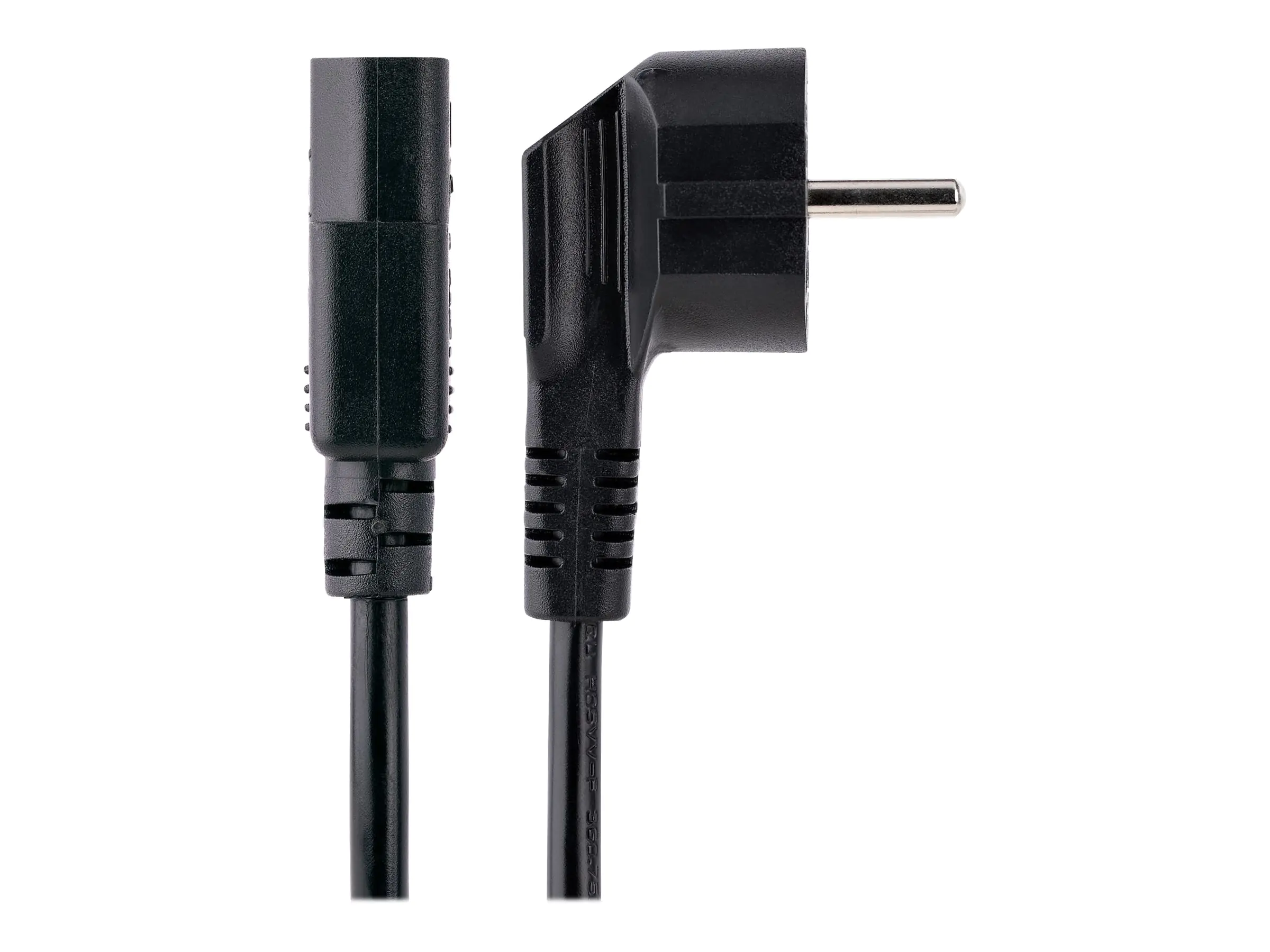 StarTech 1m (3ft) Computer Power Cord, 18AWG, EU Schuko to C13 Power Cord, 10A 250V, Black Replacement AC Cord, TV/Monitor Power Cable, Schuko CEE 7/7 to IEC 60320 C13 Power Cord - PC Power Supply Cable (713E-1M-POWER-CORD) - Stromkabel - power CEE 7/7 (S