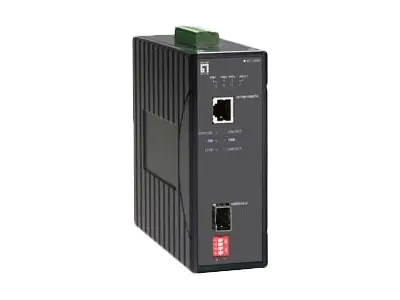 LevelOne IEC-2000 - Medienkonverter - 1GbE - 10Base-T, 100Base-TX, 1000Base-T, 1000Base-LX, 1000Base-SX - RJ-45 / SFP (mini-GBIC)