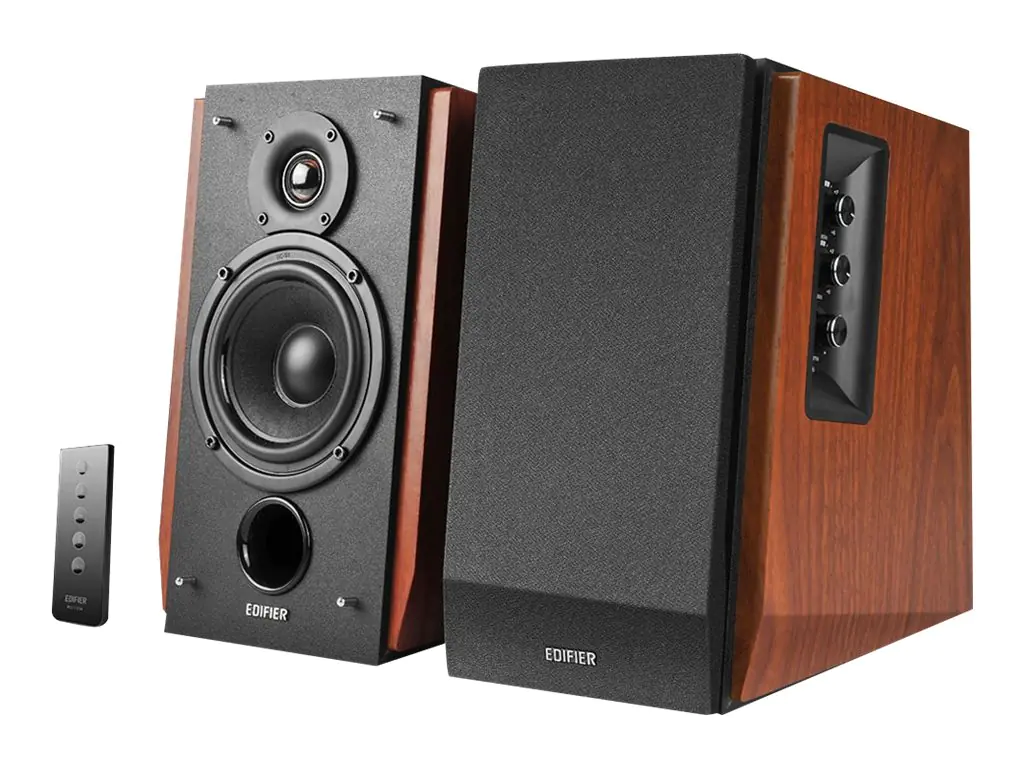 Edifier R1700BT - Lautsprecher - Bücherregal - kabellos - 66 Watt (Gesamt) - zweiweg - Wood Grain