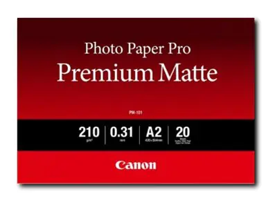Canon Fotopapier PM-101 8657B017 DIN A2 210 g/m² weiß matt glatt 20 Blatt