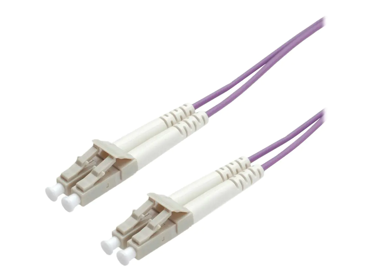 Roline - Patch-Kabel - LC Multi-Mode (M) zu LC Multi-Mode (M) - 7 m - 6 mm - Glasfaser - Duplex - 50/125 Mikrometer - OM4 - halogenfrei - violett