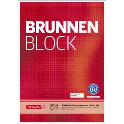 Brunnen Briefblock DIN A4 kariert - Bürokleinmaterial - A4 105261801