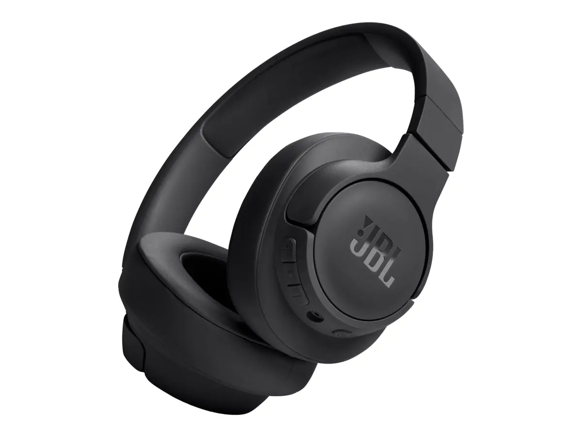 JBL TUNE 720BT - Kopfhörer mit Mikrofon - ohrumschließend - Bluetooth - kabellos, kabelgebunden - 3,5 mm Stecker - Schwarz