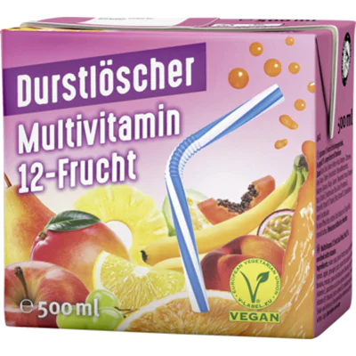 Durstlöscher Softdrink Multivitamin 12 x 0,5 l/Pack. Durstlöscher Softdrink Multivitamin 12 x 0,5 l/Pack.