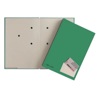 Pagna 24205-03, Präsentationsmappe, A4, Karton, Papier, Grün, Satin, Porträt