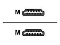Delock High Speed HDMI with Ethernet - HDMI-Kabel mit Ethernet - HDMI männlich zu HDMI männlich - 5 m - 90° Stecker