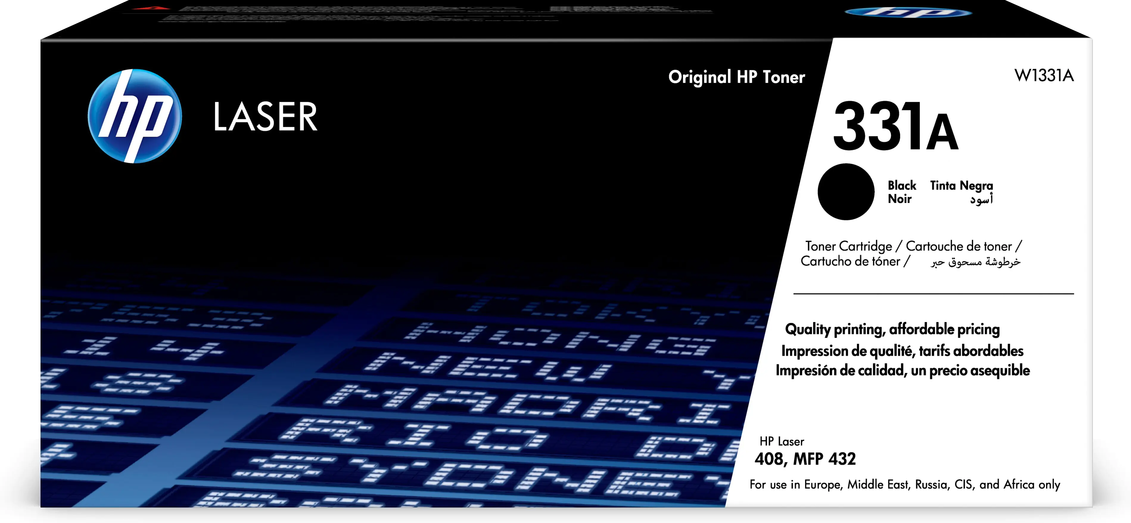 HP 331A - Schwarz - Original - Tonerpatrone (W1331A) - für Laser 408dn, MFP 432fdn