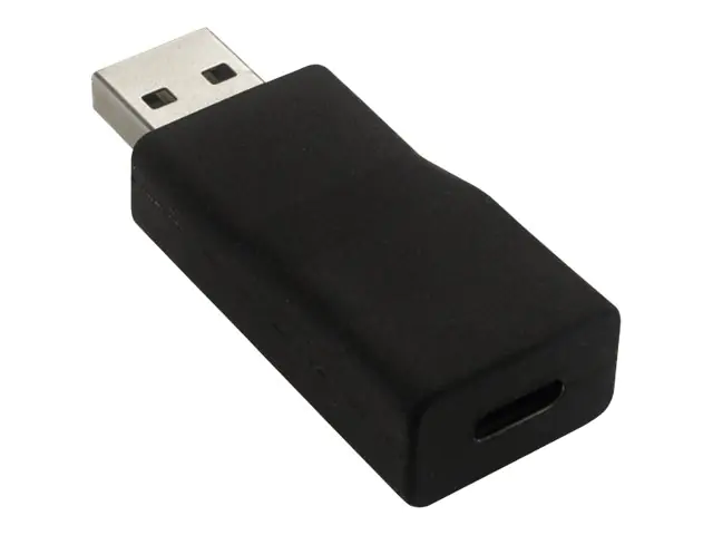 Roline - USB-Adapter - USB Typ A (M) bis USB-C (W) - USB 3.1 - 5 V - 1 A - aktiv - Schwarz