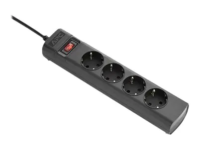 APC UPS Power Strip PZ42I-GR - Steckdosenleiste (in Rack montierbar/extern) - Wechselstrom 230 V - 2500 Watt - Eingabe, Eingang IEC 60320 C14 - Ausgangsanschlüsse: 4 (CEE 7/3) - 1.5 m - für P/N: SMC1000IC, SMT750IC, SMT750RMI2UC