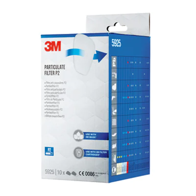 3M Atemfilter 5925PRO10 3M Atemschutzmaske Serie 6000, 6500 20 St./Pack.