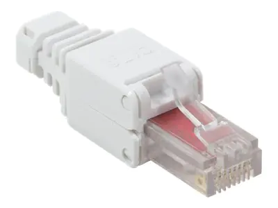 LogiLink - Netzwerkanschluss - RJ-45 (M) - UTP - CAT 6 - weiß, RAL 9003