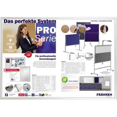 Franken GmbH Franken BS1805, Einzelbilderrahmen, Aluminium, Grau, Matte, Wand, Rechteckig