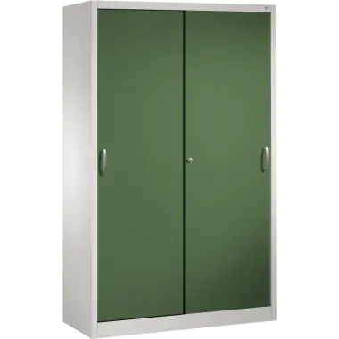 C+P Schwerlastschrank 2059002S10020 Schiebetür 1950x1200x500mm lgr/lbl
