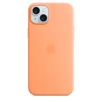Apple - Hintere Abdeckung für Mobiltelefon - kompatibel mit MagSafe - Silikon - Orangensorbet - für iPhone 15 Plus