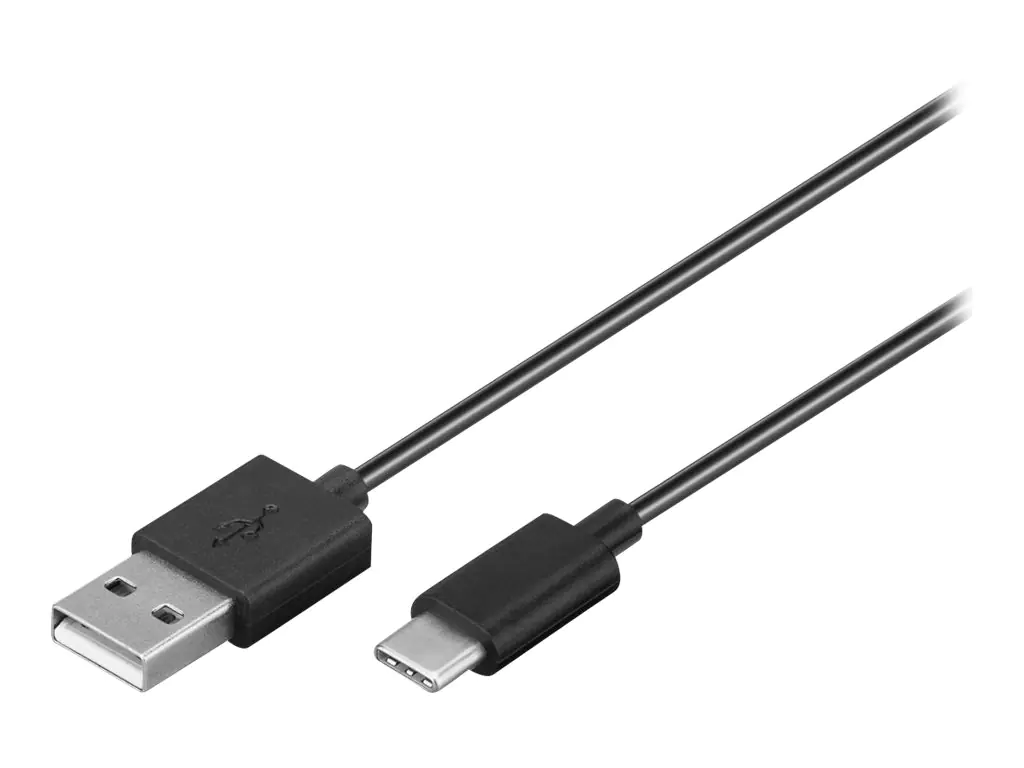 goobay - USB-Kabel - USB (M) zu 24 pin USB-C (M) - USB 2.0 - 3 A - 1 m - Schwarz