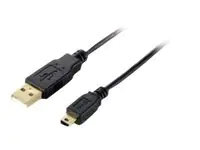 Equip - USB-Kabel - USB (M) zu Mini-USB, Typ B (M) - USB 2.0 - 3 m - Schwarz