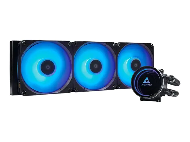 Chieftec Iceberg 360 - Prozessor-Flüssigkeitskühlsystem - Kühlergröße: 360 mm - (für: LGA1150, LGA1151, LGA1155, LGA1156, LGA1200, LGA1700, LGA1851, AM2, AM2+, AM3+, AM4, AM5, FM1, FM2, FM2+) - Kupfer - 120 mm