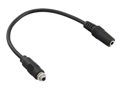 InLine - Audio-Adapter - mini-phone stereo 3.5 mm weiblich zu mini-phone stereo 3.5 mm weiblich - 20 cm - Schwarz