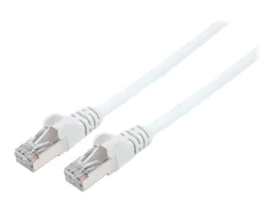 Intellinet Network Patch Cable, Cat7 Cable/Cat6A Plugs, 30m, White, Copper, S/FTP, LSOH / LSZH, PVC, RJ45, Gold Plated Contacts, Snagless, Booted, Lifetime Warranty, Polybag - Netzwerkkabel - RJ-45 (M) zu RJ-45 (M) - 30 m - SFTP, PiMF - CAT 7 - halogenfre