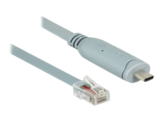 DeLock - Serieller Adapter - USB-C - RS-232 x 1 - Grau