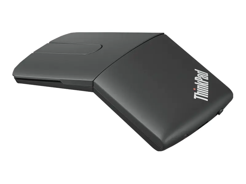 Lenovo ThinkPad X1 Presenter Mouse - Maus - rechts- und linkshändig - Laser - 3 Tasten - kabellos - Bluetooth 5.0, 2.4 GHz - kabelloser Empfänger (USB) - Schwarz