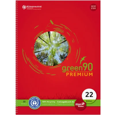 Staufen Collegeblock Green 040835022 DIN A4 90g kar. 80Bl Staufen Collegeblock Green 040835022 DIN A4 90g kar. 80Bl