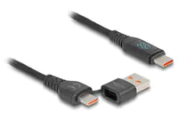 Delock 88137 - Sync- & Ladekabel USB-C -> A/C Ladedisplay 140 W 1.2 m