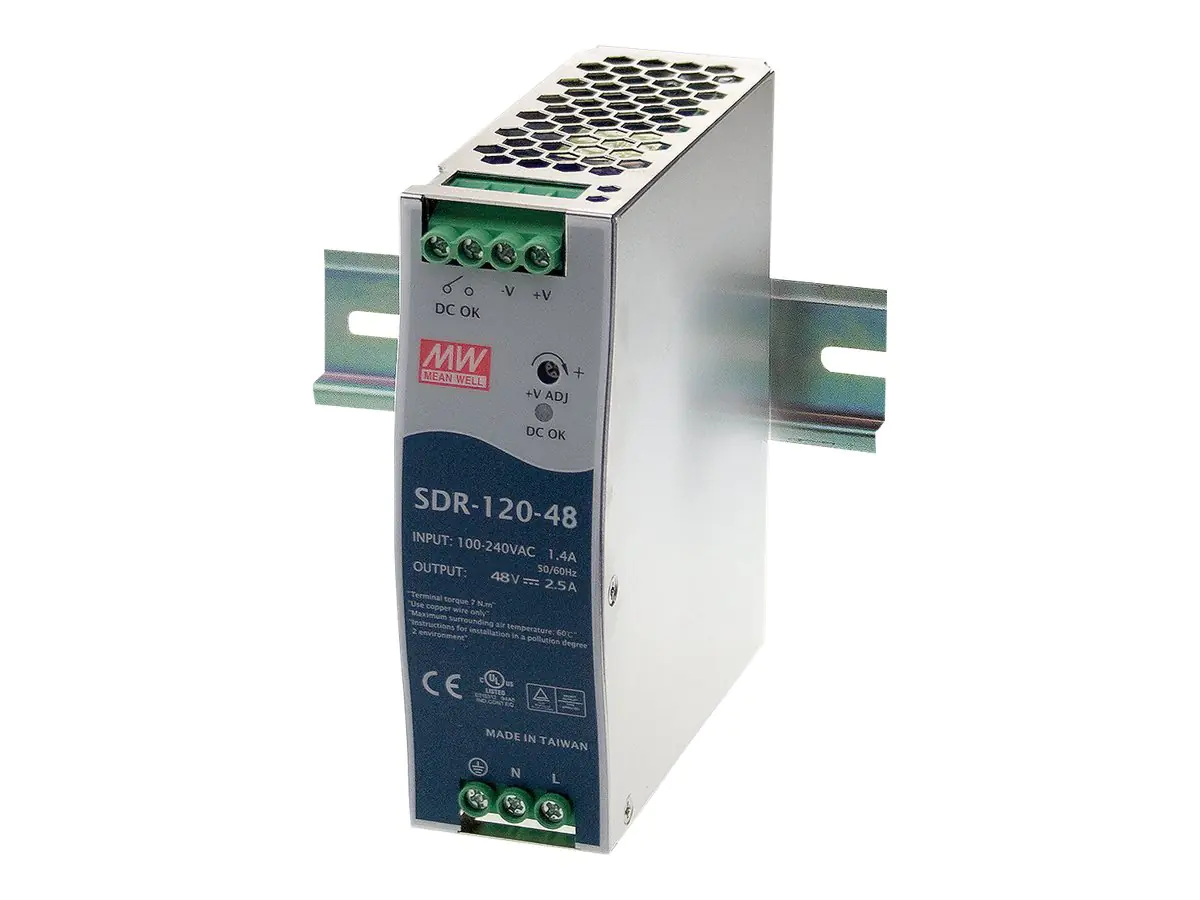 Black Box - Netzteil (DIN-Schienenmontage möglich) - Wechselstrom 115/230 V - 120 Watt - aktive PFC - TAA-konform - für P/N: LBH100A-H-SC-48, LBH100A-H-SSC-48, LBH150A-H-SC-48, LBH240A-H-SC-48