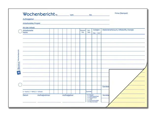 Avery Zweckform Wochenbericht - 50 Blatt - A5 (148 x 210 mm) 1311