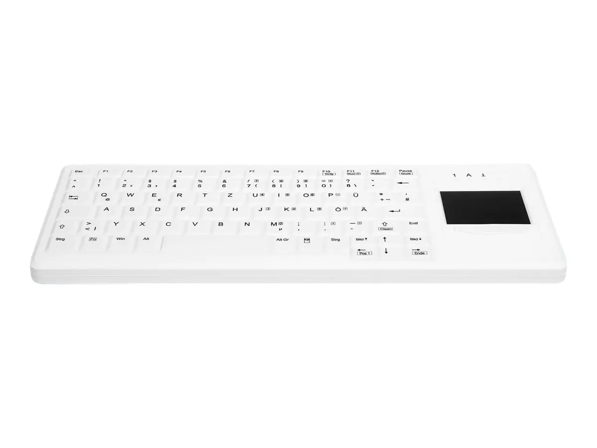 Active Key AK-C4400 - Tastatur - mit Touchpad - kabellos - RF - Deutsch - weiß