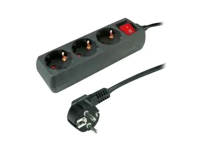 Roline - Steckdosenleiste - Wechselstrom 250 V - 3600 Watt - Eingabe, Eingang CEE 7/4 - Ausgangsanschlüsse: 3 (3 x CEE 7/4) - 10 m Schnur - Schwarz Roline - Steckdosenleiste - Wechselstrom 250 V - 3600 Watt - Eingabe, Eingang CEE 7/4 - Ausgangsanschlüsse: 3 (3 x CEE 7/4) - 10 m Schnur - Schwarz
