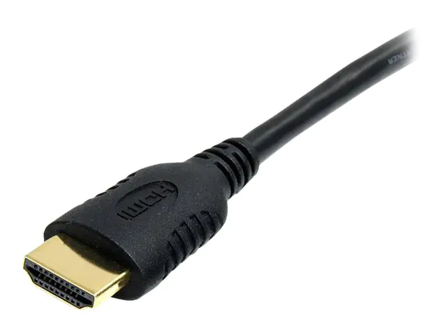 StarTech 1 m High Speed HDMI-Kabel mit Ethernet - HDMI auf HDMI Mini - Stecker/Stecker - HDMI-Kabel mit Ethernet - HDMI männlich zu 19 pin mini HDMI Type C männlich - 1 m - abgeschirmt - Schwarz